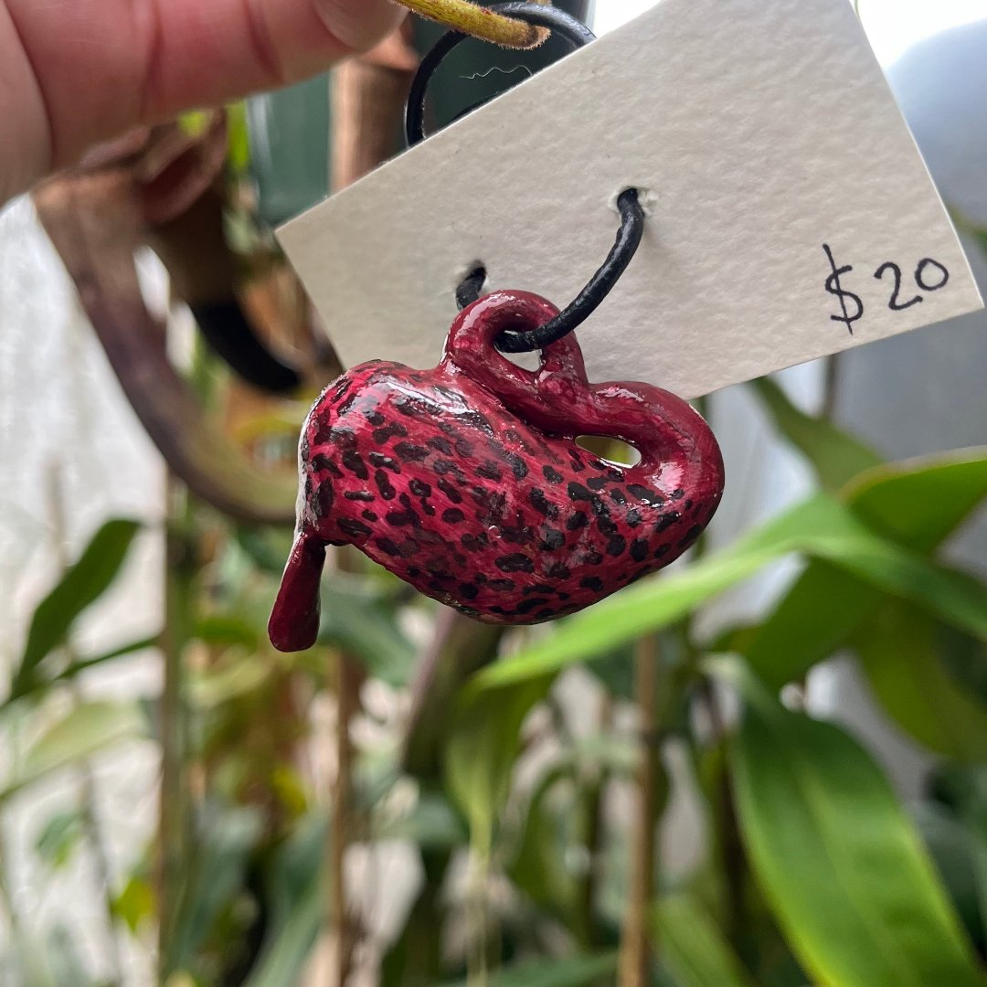 Polymer clay necklace - Cloud Forest Flora
