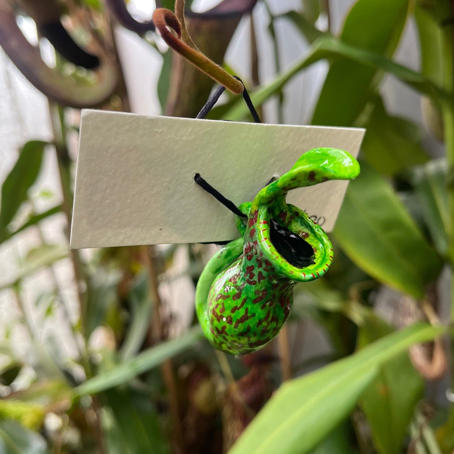 Polymer clay necklace - Cloud Forest Flora